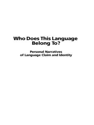 cover image of Who does This Language Belong To?